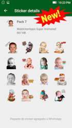 Captura de Pantalla 4 👶 Stickers Animados Memes de Bebes WAstickerApps android