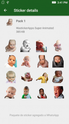 Captura de Pantalla 5 👶 Stickers Animados Memes de Bebes WAstickerApps android