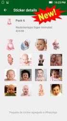 Capture 3 👶 Stickers Animados Memes de Bebes WAstickerApps android