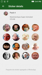 Screenshot 8 👶 Stickers Animados Memes de Bebes WAstickerApps android