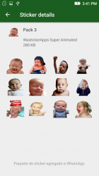 Captura 7 👶 Stickers Animados Memes de Bebes WAstickerApps android