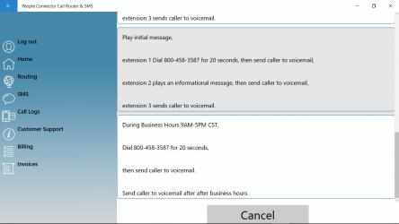 Capture 4 People Connector Call Router & SMS windows