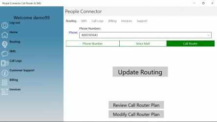 Screenshot 1 People Connector Call Router & SMS windows