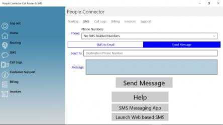 Captura de Pantalla 5 People Connector Call Router & SMS windows