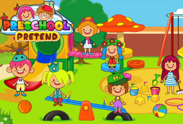 Captura de Pantalla 8 Pretend Preschool - Kids School Learning Games android