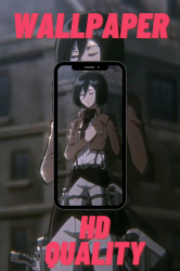 Captura de Pantalla 5 Mikasa Ackerman Wallpaper 2021 android