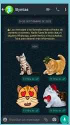 Screenshot 7 Stickers de gatos para whatsapp - WAStickerApps android