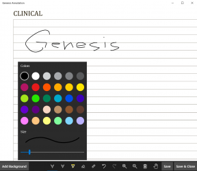 Screenshot 1 Genesis Annotation windows