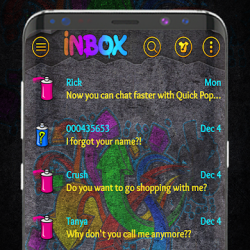 Captura de Pantalla 1 Tema de Graffiti SMS Messenger android
