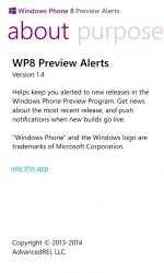 Captura de Pantalla 5 WP8 Preview Alerts windows