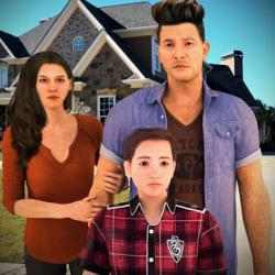 Captura 1 feliz virtual familia simulador familia papá vida android