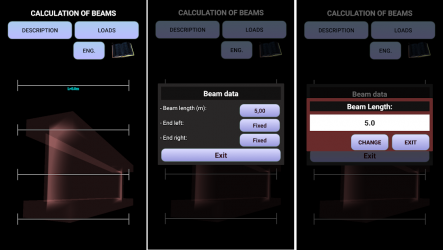 Screenshot 4 Cálculo de vigas. Estructuras. android