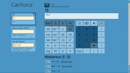 Screenshot 1 CalcForce windows