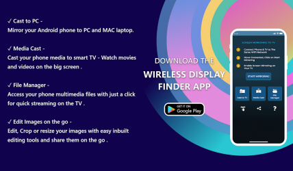 Capture 2 Wireless Display Finder : Cast to TV android