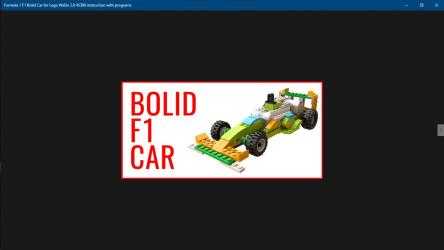 Captura 1 Formula 1 F1 Bolid Car for Lego WeDo 2.0 45300 instruction with programs windows