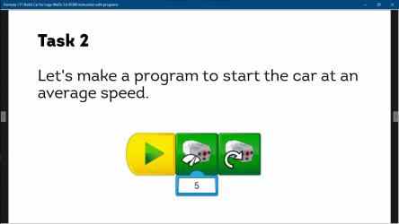Screenshot 3 Formula 1 F1 Bolid Car for Lego WeDo 2.0 45300 instruction with programs windows