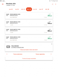 Captura de Pantalla 8 OUI.sncf : Billetes de Tren y Autobús para Francia android