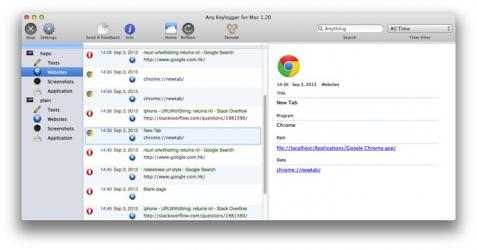 Screenshot 4 Any Keylogger mac