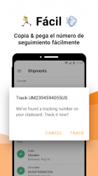 Screenshot 6 AfterShip Buscador de paquetes y compras en línea android