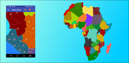 Captura 2 Mapa Afryki Free android