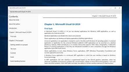 Screenshot 1 Tutorial Microsoft Visual C# 2019 for beginners windows