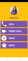 Captura 2 Miranda Fake Video Call - Miranda Call & Chat android