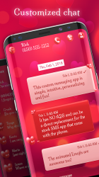 Captura 3 Tema de mensajero romántico android