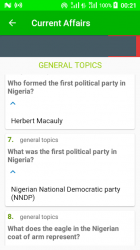 Screenshot 7 Current Affairs Quiz App 2021 - Nigeria & World android