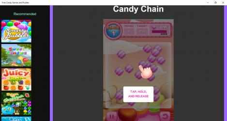 Captura de Pantalla 3 Free Candy Games and Puzzles windows