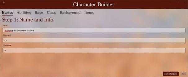 Screenshot 5 D&D Player Character Sheet windows