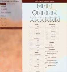 Screenshot 1 D&D Player Character Sheet windows