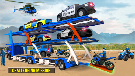 Screenshot 4 US Police Transport Games: Multilevel Cargo 2022 android