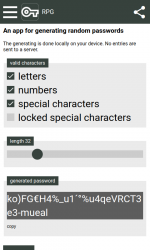 Imágen 1 Random Password Generator (RPG) windows