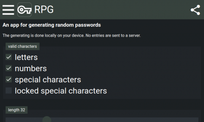 Captura de Pantalla 4 Random Password Generator (RPG) windows