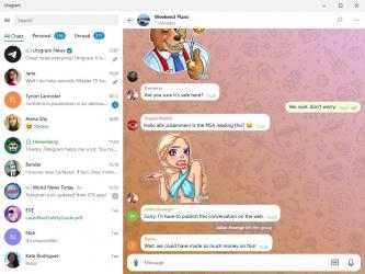 Captura de Pantalla 4 Unigram - A Telegram universal experience windows