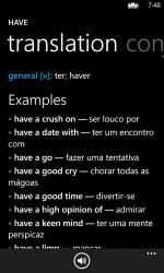 Captura 6 Portuguese English Dictionary+ windows