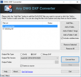 Imágen 1 DWG DXF Converter windows