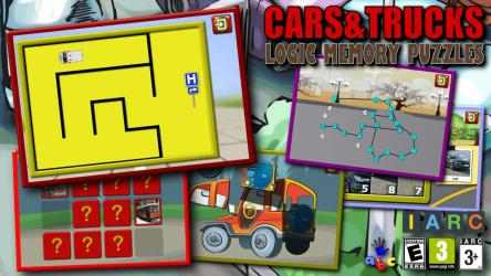 Screenshot 1 Coches y camiones de lógica y rompecabezas de la memoria a los niños - enseña a los niños las letras del alfabeto y contar windows