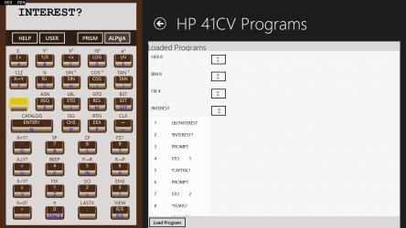 Captura 3 HP41CV windows