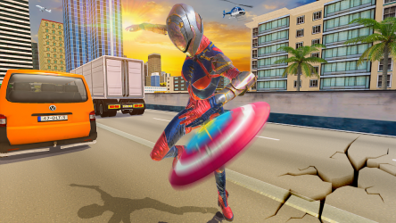 Captura de Pantalla 14 Flying Superhero Robot Captain Girl:US Lady Fight android