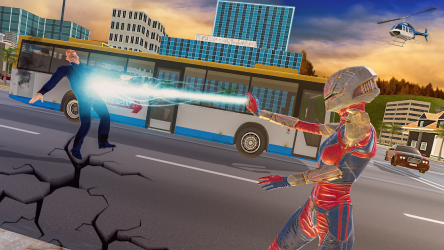 Captura 3 Flying Superhero Robot Captain Girl:US Lady Fight android
