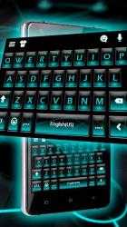 Imágen 2 Blue Neon Tech Beam Tema de teclado android