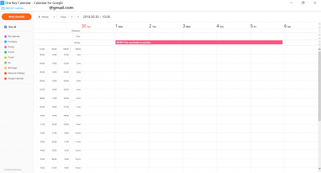 Captura 4 One Key Calendar - Calendar for Google windows