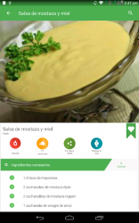 Screenshot 13 recetas de salsa gratis android
