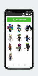 Screenshot 5 Stickers de Roblox para WhatsApp WAStickerApps android