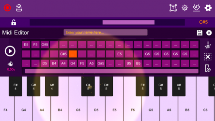 Captura 7 Midi Piano Editor android