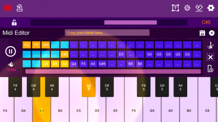 Screenshot 2 Midi Piano Editor android