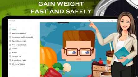 Screenshot 3 Gain weight step by step guide! Diet and exercise windows