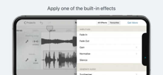 Screenshot 3 Hokusai Audio Editor iphone