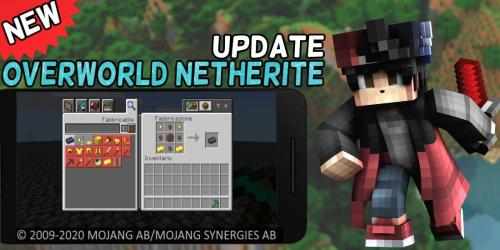 Captura 9 Overworld Netherite Mod for MCPE [New Ore] android